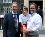 Lio and Martin with Prime Minister Tony Blair.