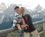 Lio and Sasha together in the Dolomites for the last time.